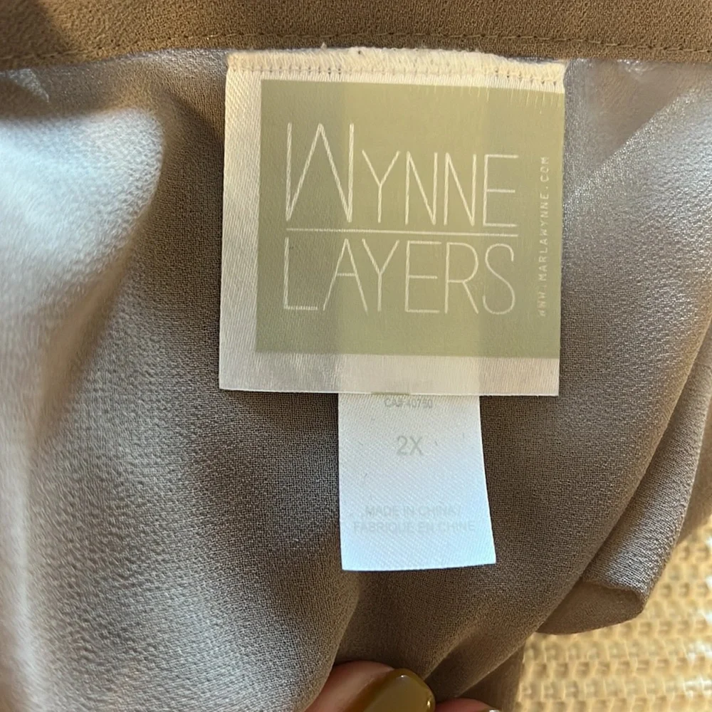 NWOT Marla Wynne Layers cover in Beige. 2x - Picture 9 of 10